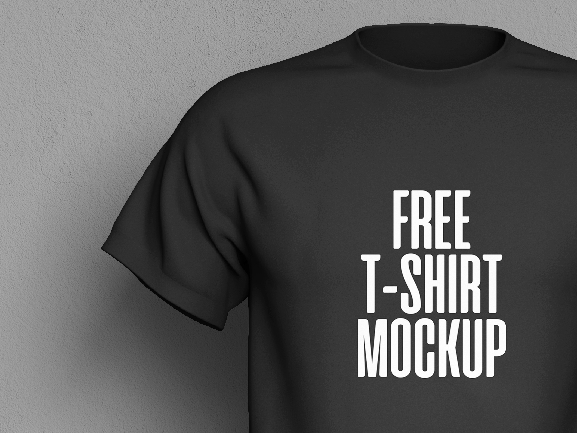 Free T-Shirt Mockup • graphicfriend.com