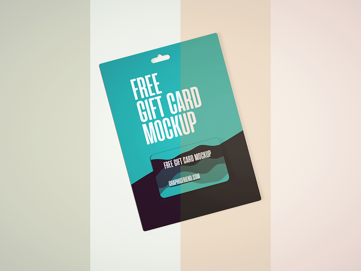 Free Gift Card Mockup Graphicfriend Com