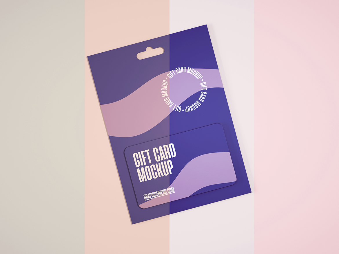 Gift Card Mockup Graphicfriend Com