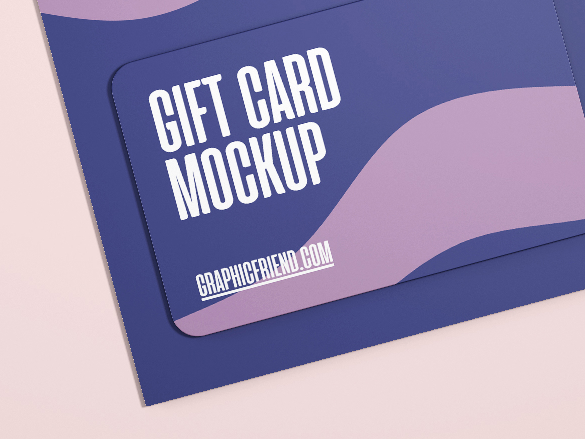 Gift Card Mockup Graphicfriend Com