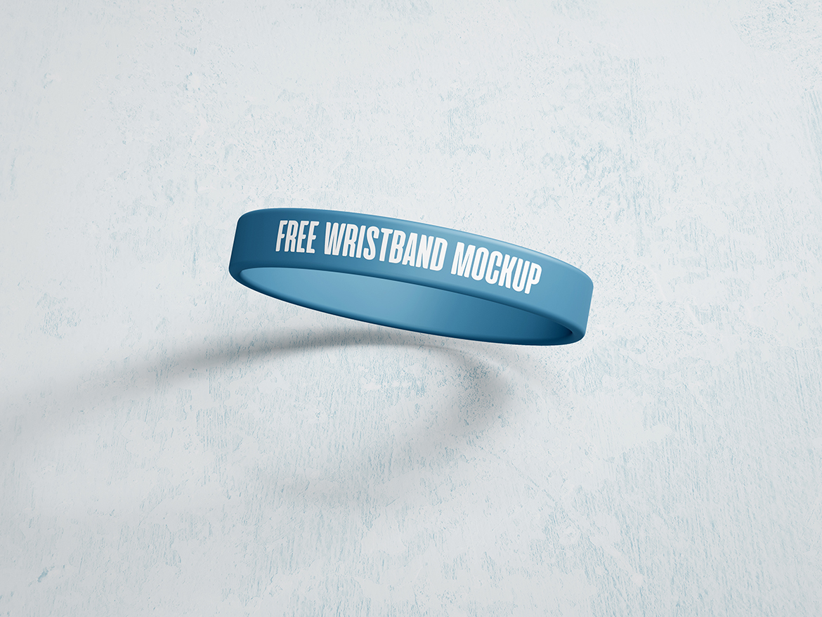 Free Wristband Mockup • graphicfriend.com