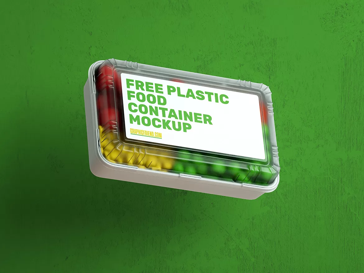 Free Plastic Container Mockup • Graphicfriend.com